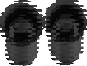 Metal Disposer Flange & Stopper in Matte Black